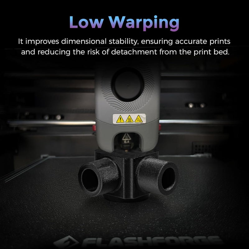 FLASHFORGE Carbon Fiber PLA Filament 1.75mm Dusty Pink, Reinforced 3D Printer Filament 1kg, Lightweight & High-Strength PLA-CF Filament, Strong & Easy to Print - Image 5